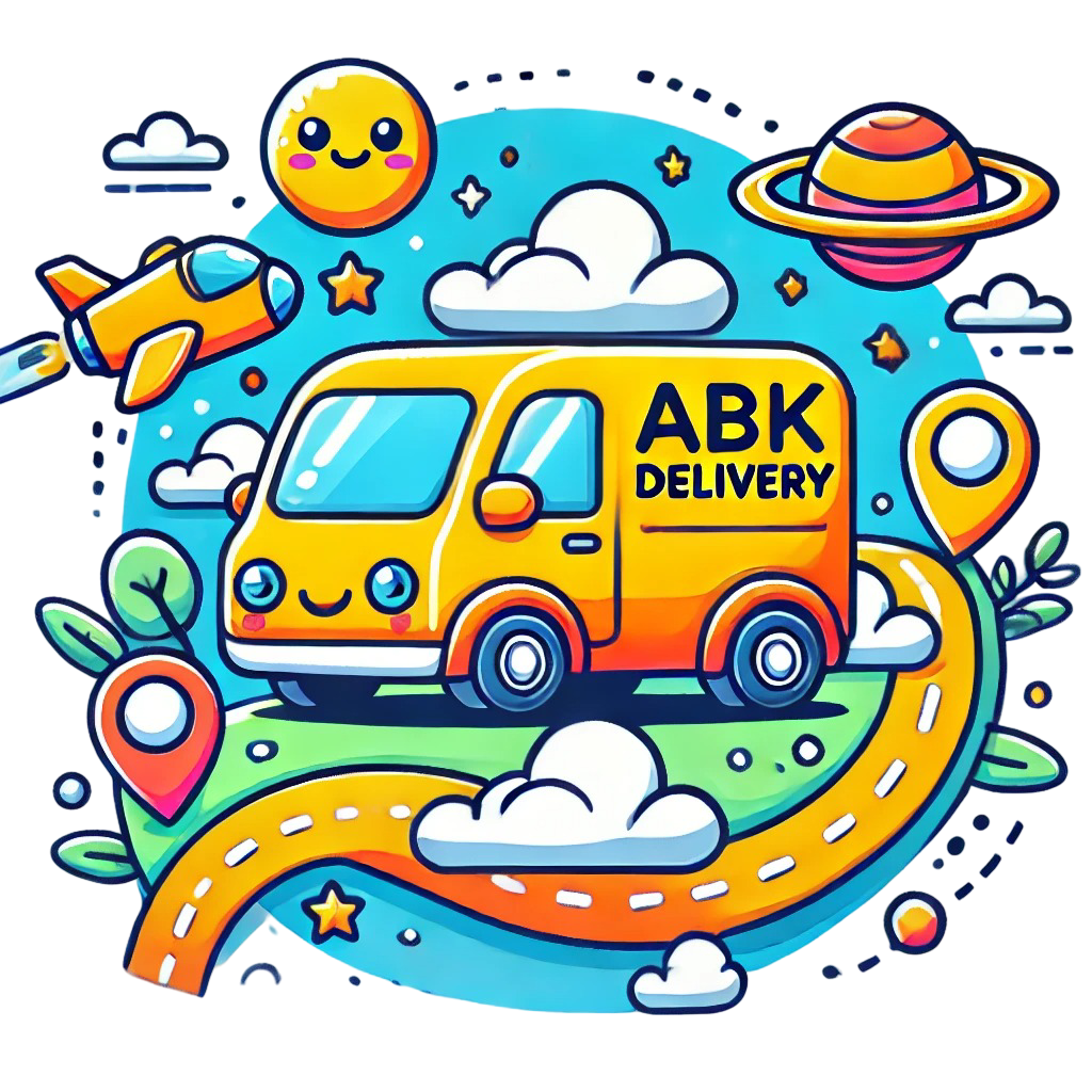 DALL·E 2025-03-26 14.59.36 - Cartoon-style logo design for a courier delivery service website named 'Abkdelivery', inspired by a cute, colorful, and whimsical aesthetic. The logo